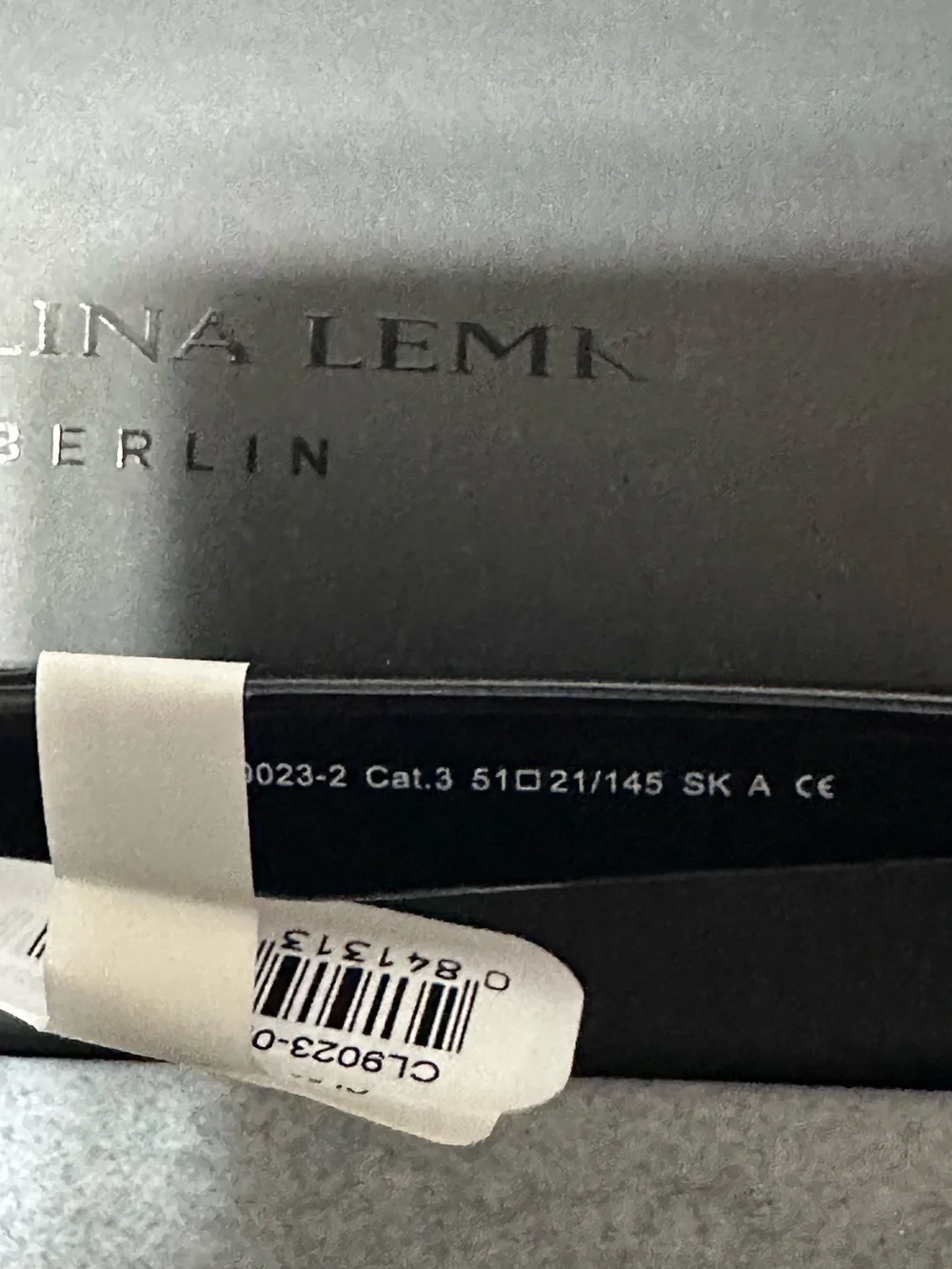 Carolina Lemke Berlin NWT Handmade Gold Mirror Cat Eye Sunglasses CL9023-02